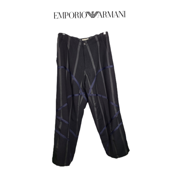 Emporio Armani Other - VINTAGE EMPORIO ARMANI MENS BLACK DESIGNER PANTS